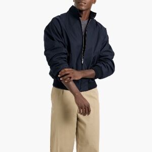 Sandro Paris Navy Harrington Jacket.